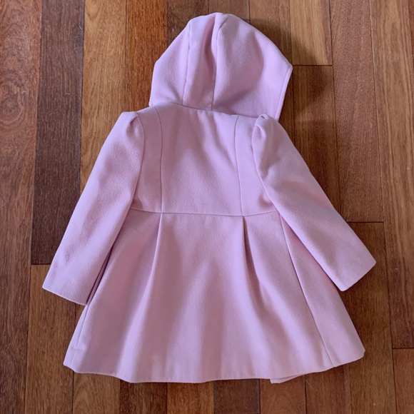 Rothschild Toddler Girls Pink Wool Peacoat Dress Coat 4T - Picture 2 of 5